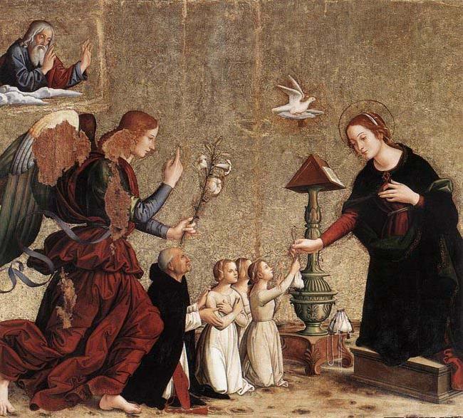 ANTONIAZZO ROMANO Annunciation oil painting image